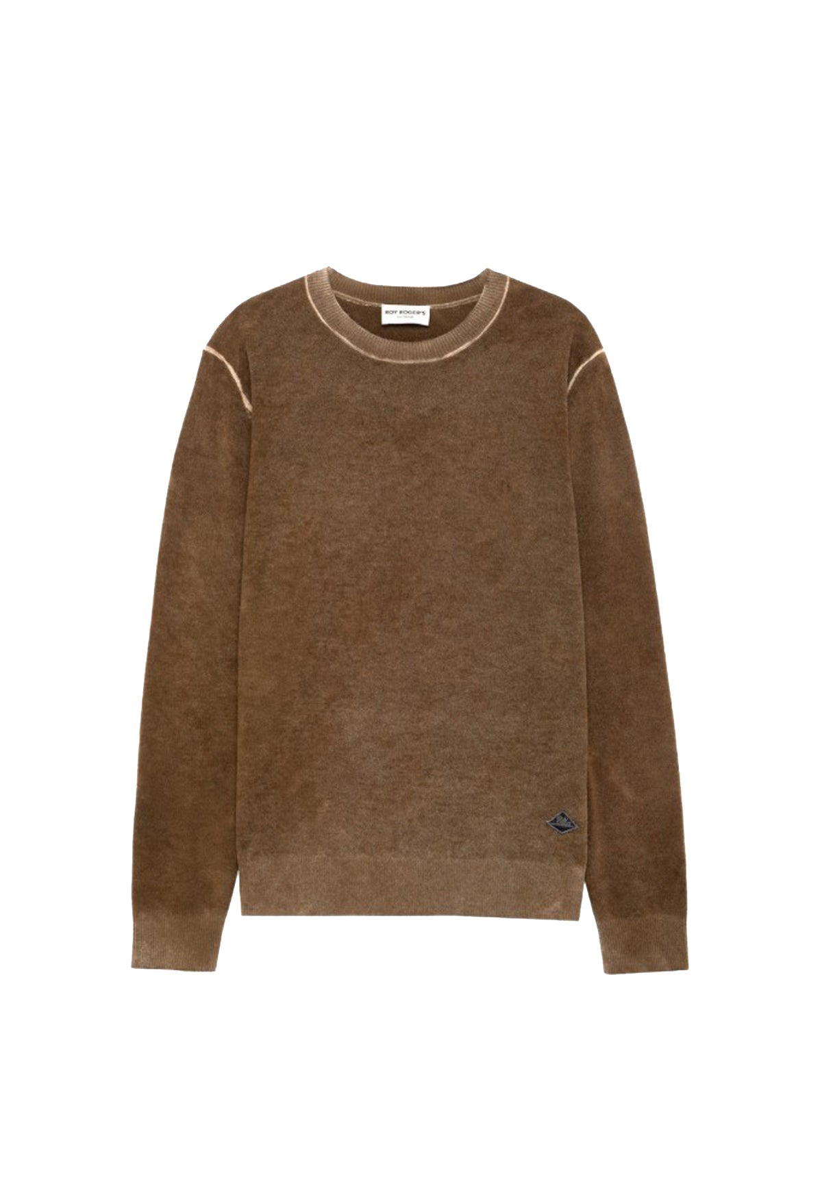 Maglia girocollo marrone lana merino Roy Roger's A26 RRU502CV52XXXX C0241C0241 ROY ROGER'S 
