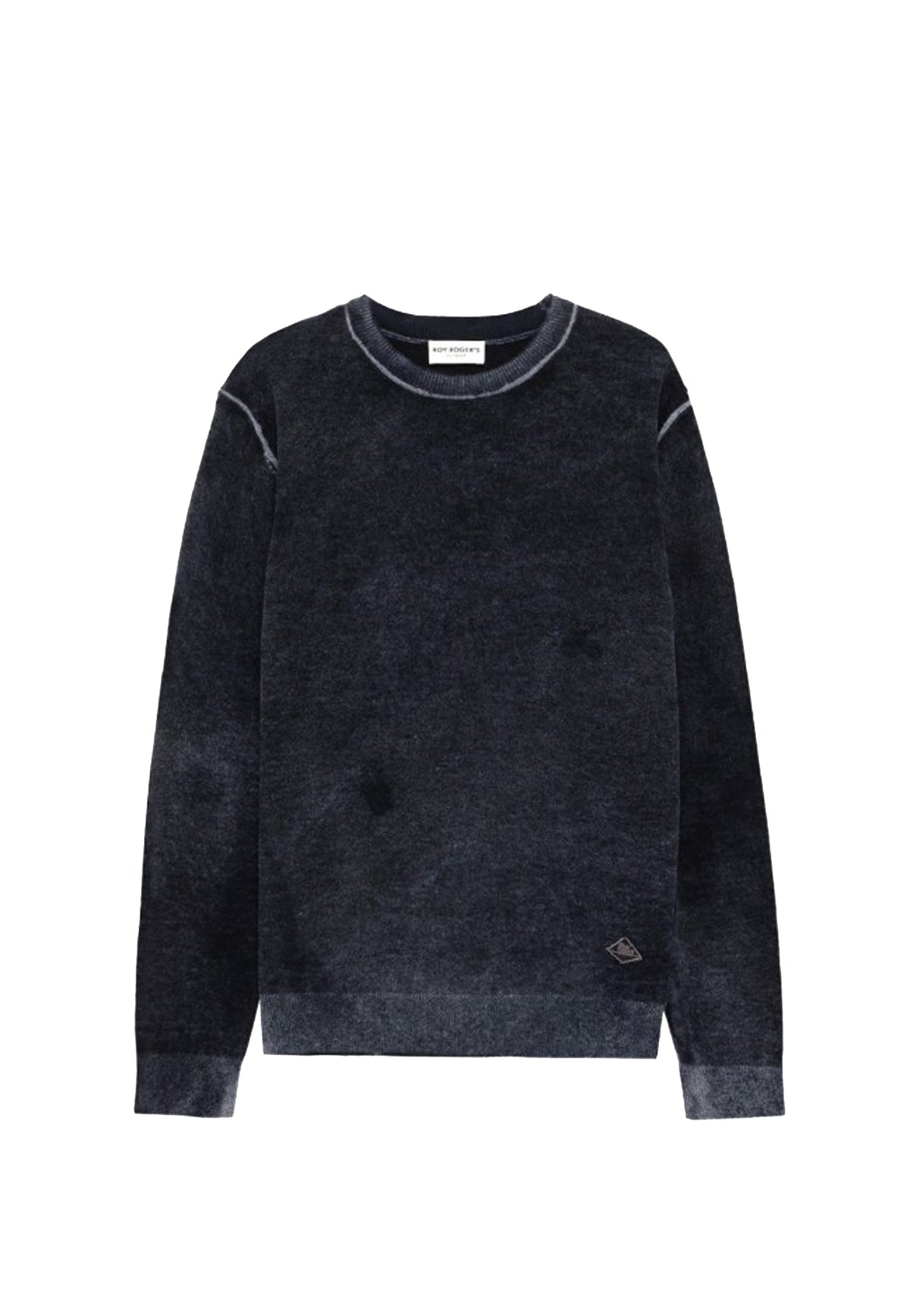Maglia girocollo grigia lana merino Roy Roger's A26 RRU502CV52XXXX C0478C0478 ROY ROGER'S 