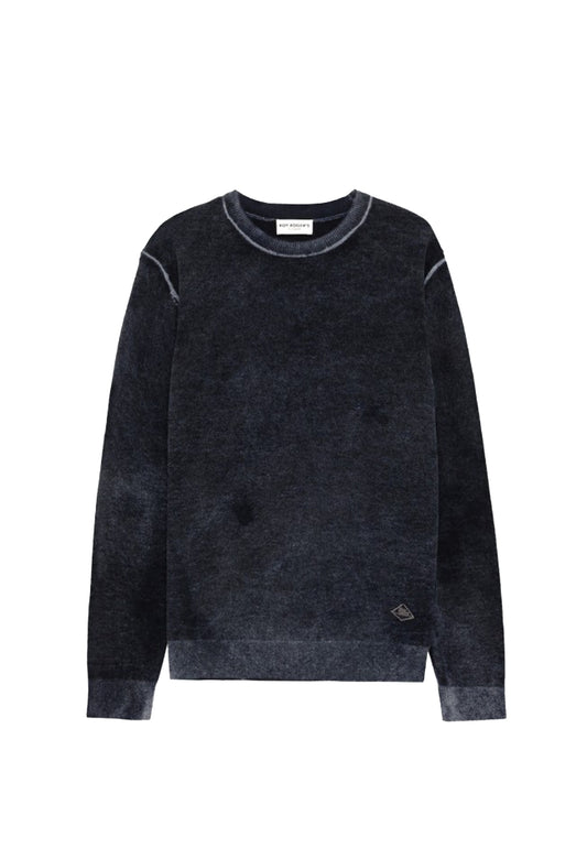 Maglia girocollo grigia lana merino Roy Roger's A26 RRU502CV52XXXX C0478C0478 ROY ROGER'S 