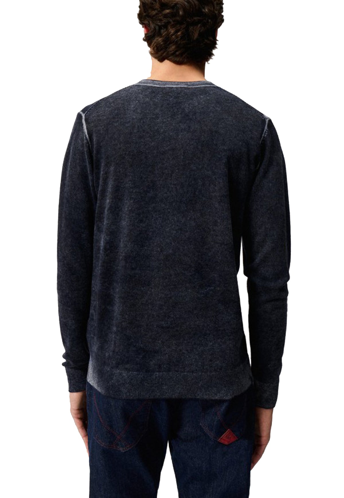 Maglia girocollo grigia lana merino Roy Roger's A26 RRU502CV52XXXX C0478C0478 ROY ROGER'S 