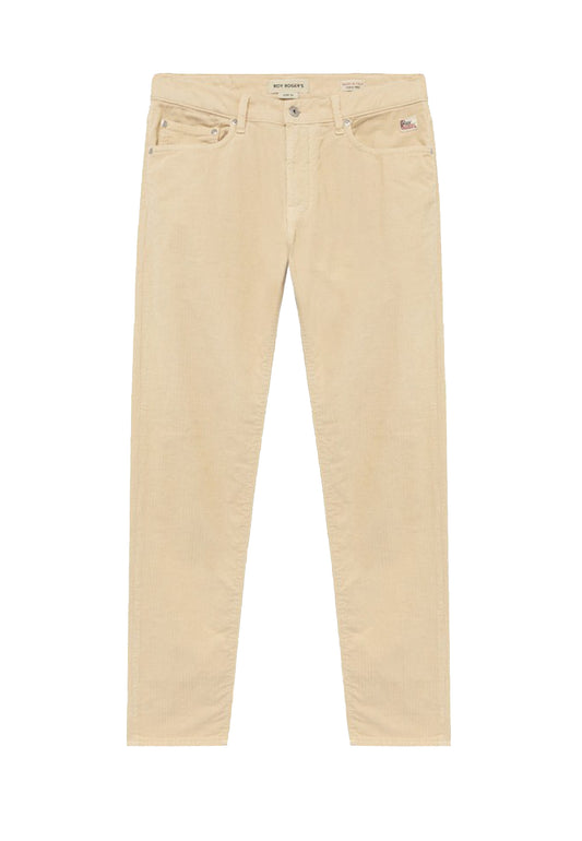 Pantaloni beige in velluto a costine regular fit Cult Plain Roy Roger's A26 RRU90260P3260112 C0766C0766 ROY ROGER'S 