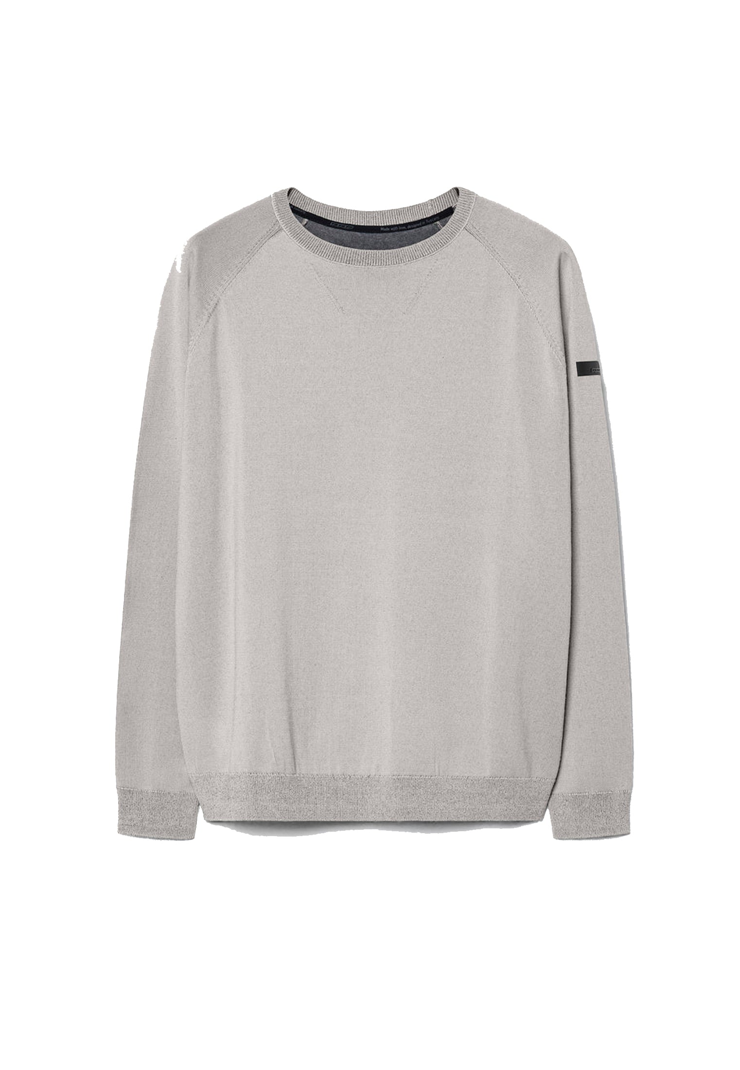 Maglia girocollo bianca regular fit New Amos misto cotone RRD A26 W26120 8585 RRD 