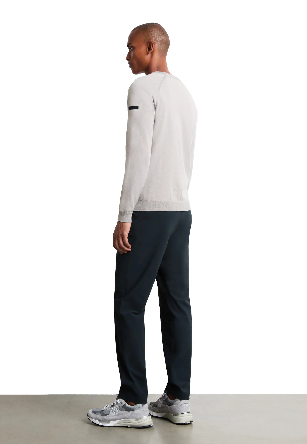 Maglia girocollo bianca regular fit New Amos misto cotone RRD A26 W26120 8585 RRD 