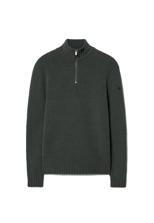 Maglione mezza zip verde scuro Cinematt RRD A26 W26162 2020 RRD 