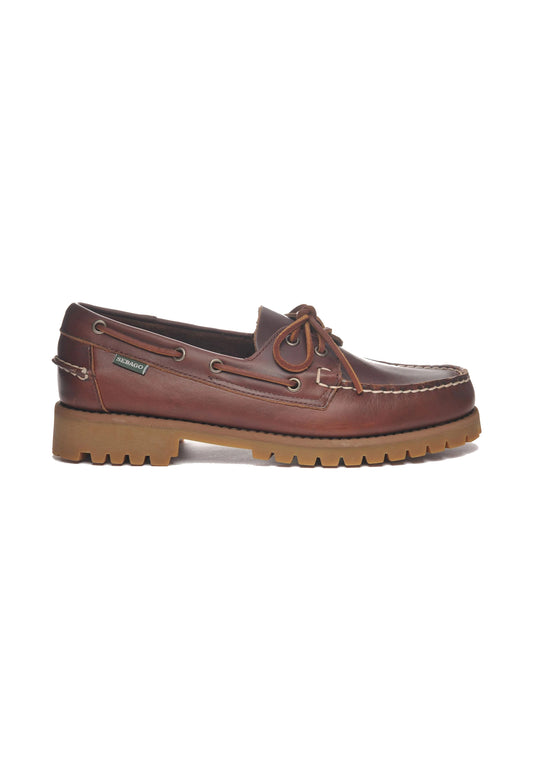 Scarpe mocassini marrone pelle stringate Ranger Sebago A26 7001HU0 925925 SEBAGO 