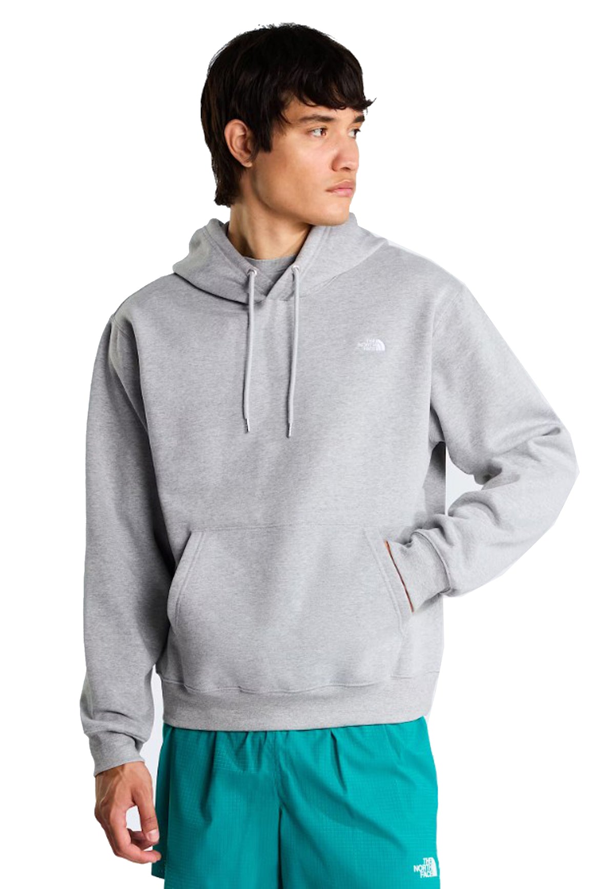 Felpa in misto cotone con cappuccio grigia Essential Simple Dome The North Face A26 NF0A8CW7CQO1 NFCQONFCQO THE NORTH FACE 