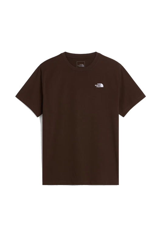 T-shirt girocollo marrone cotone basica Evolution Simple Dome The North Face A26 NF0A8CZ2NMF1 NFNMFNFNMF THE NORTH FACE 