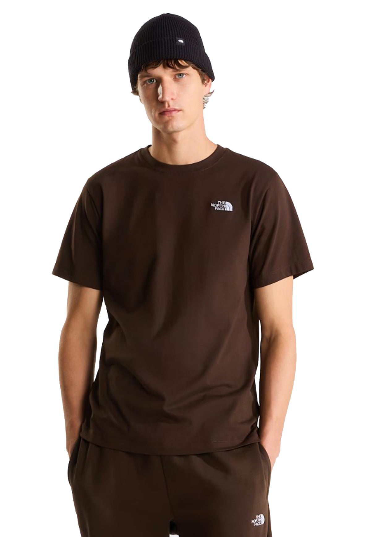 T-shirt girocollo marrone cotone basica Evolution Simple Dome The North Face A26 NF0A8CZ2NMF1 NFNMFNFNMF THE NORTH FACE 