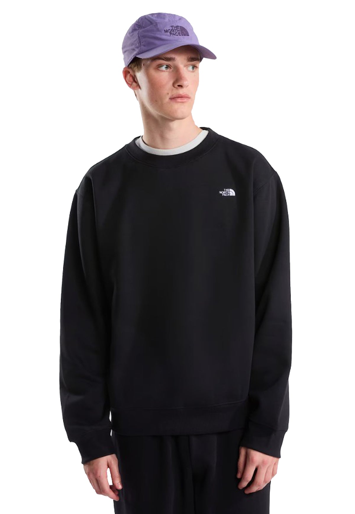 Felpa pesante nera girocollo Essential Simple Dome The North Face A26 NF0A8DP7JK31 NFJK3NFJK3 THE NORTH FACE 