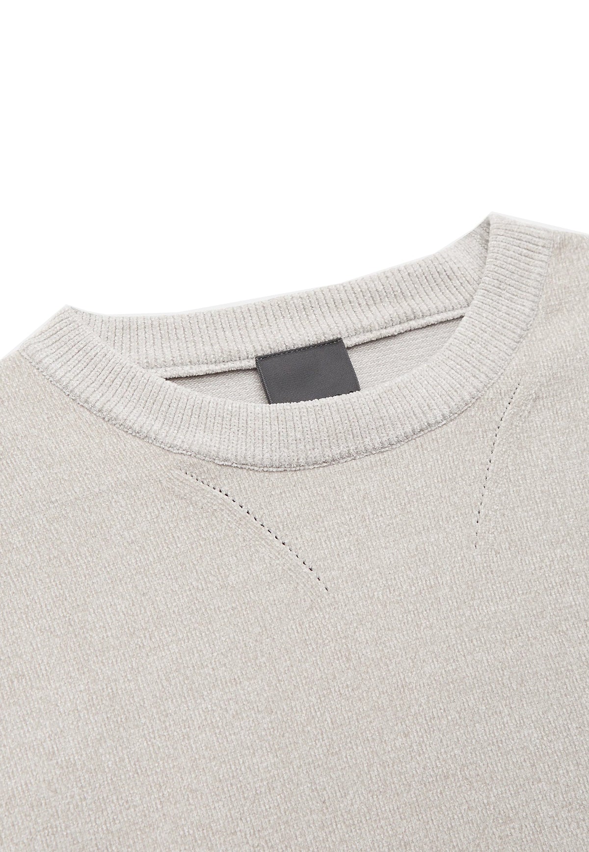 Maglia girocollo beige ciniglia Mauna Unity A26 KN-MAUNA CHENI-AW26 STOSTO UNITY 