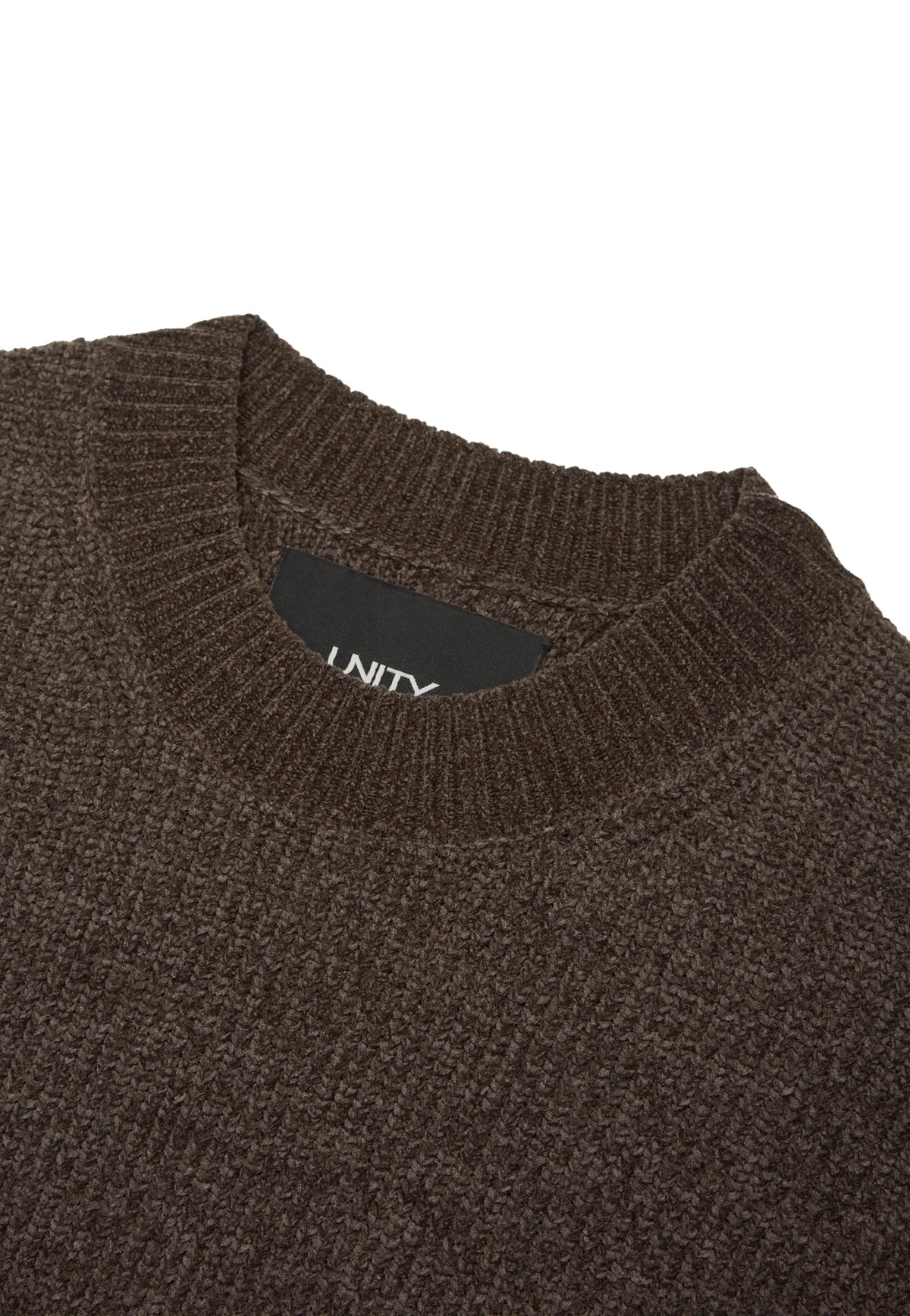 Maglia girocollo marrone ciniglia Piacenza Unity A26 KN-PIACENZA CMAX-AW26 BWBW UNITY 