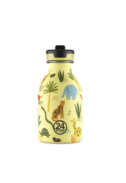 Borraccia bambini jungle Friends 250ml Kids Bottle 24Bottles 1673-JUNGLE FRIENDS 250 MLJUNGLE FRIENDS 24BOTTLES 