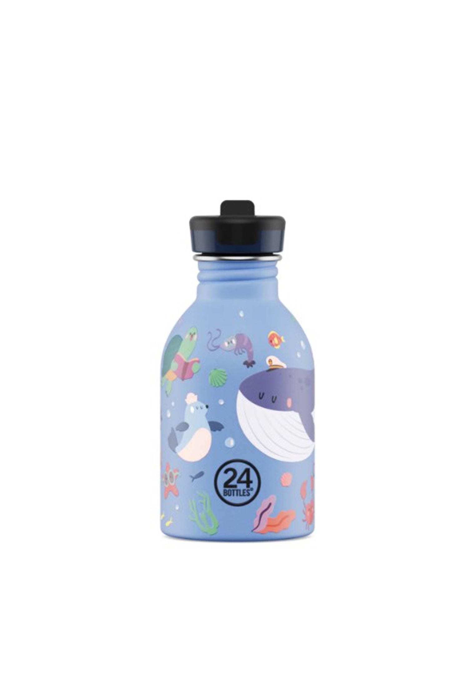 Borraccia per bambini blu leggera Urban Bottle Ocean Friends 250 ml 24Bottles 2366-OCEAN 250 MLOCEAN 24BOTTLES 