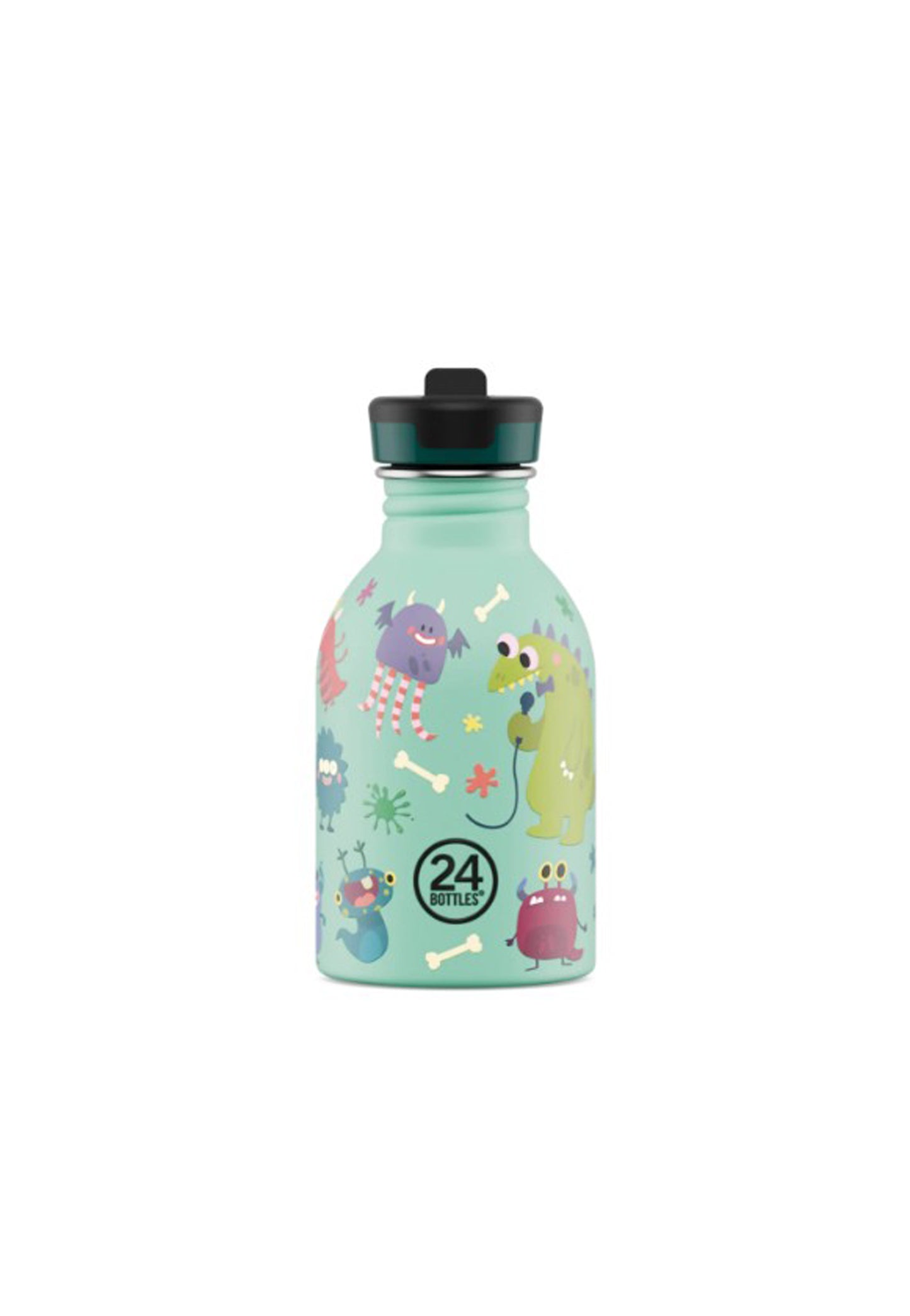 Borraccia per bambini verde leggera Urban Bottle Spooky Friends 250 ml 24Bottles 2380-SPOOKY 250 MLSPOKY 24BOTTLES 
