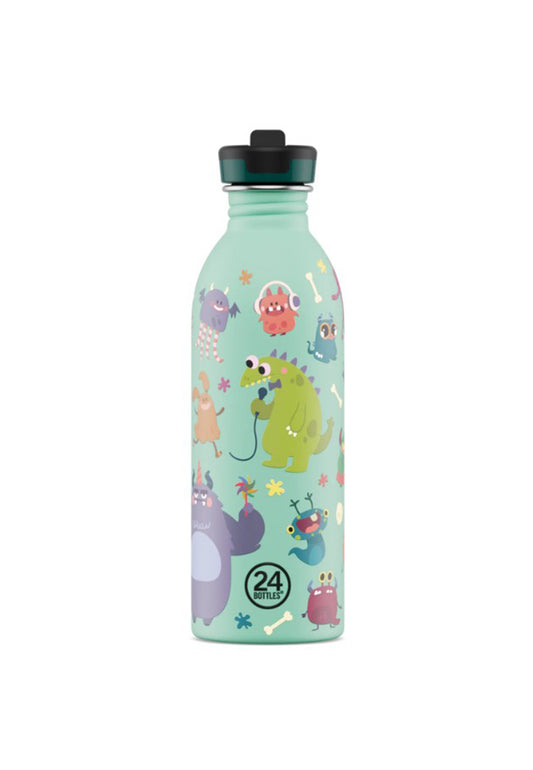 Borraccia per bambini verde leggera Urban Bottle Spooky Friends 500 ml 24Bottles 2381-SPOOKY 500 MLSPOOKY 24BOTTLES 