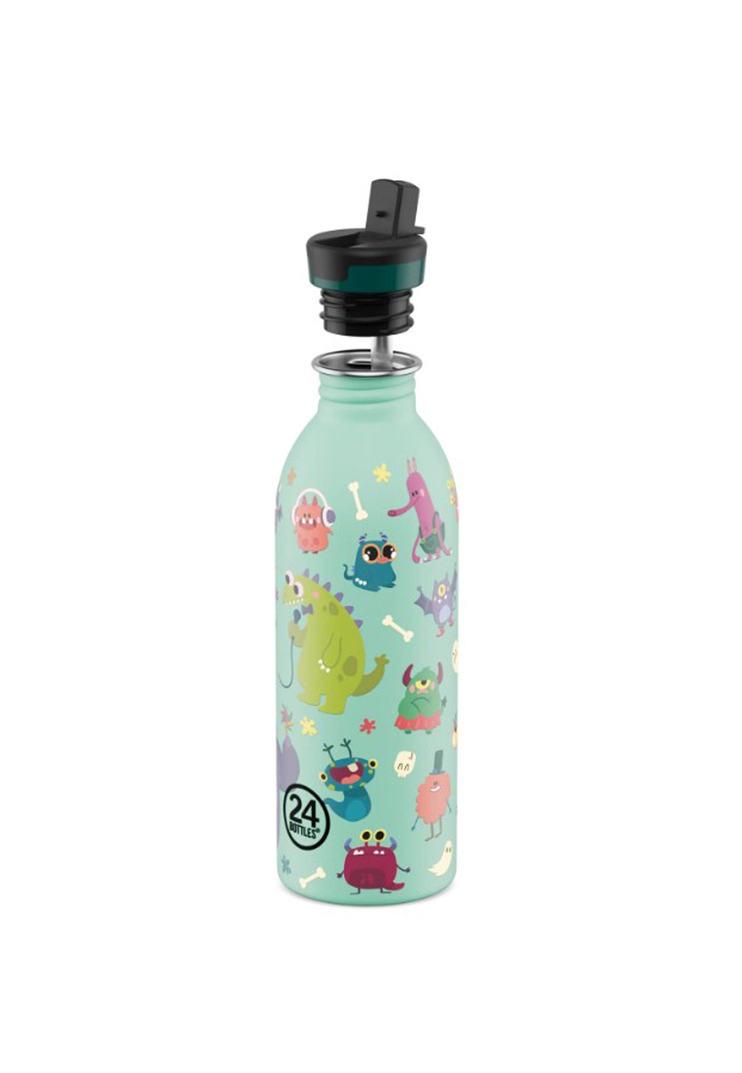 Borraccia per bambini verde leggera Urban Bottle Spooky Friends 500 ml 24Bottles 2381-SPOOKY 500 MLSPOOKY 24BOTTLES 