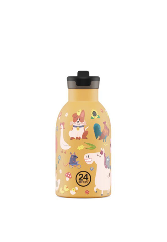 Borraccia termica per bambini arancione Clima Bottle Farm Friends 330 ml 24Bottles 2387-FARM 330 MLFARM 24BOTTLES 