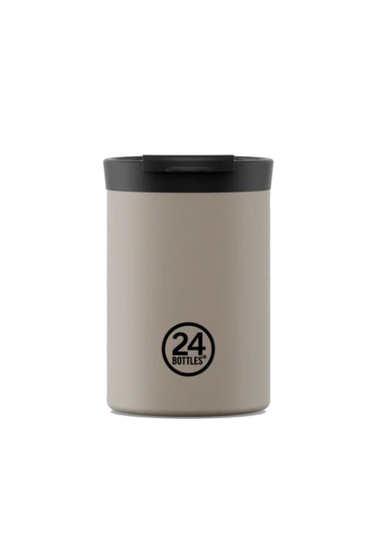 Tazza termica beige Travel tumbler Linen 350ml 24Bottles 2440-TRAVEL TUMBLER LINEN 350MLLINEN 24BOTTLES 