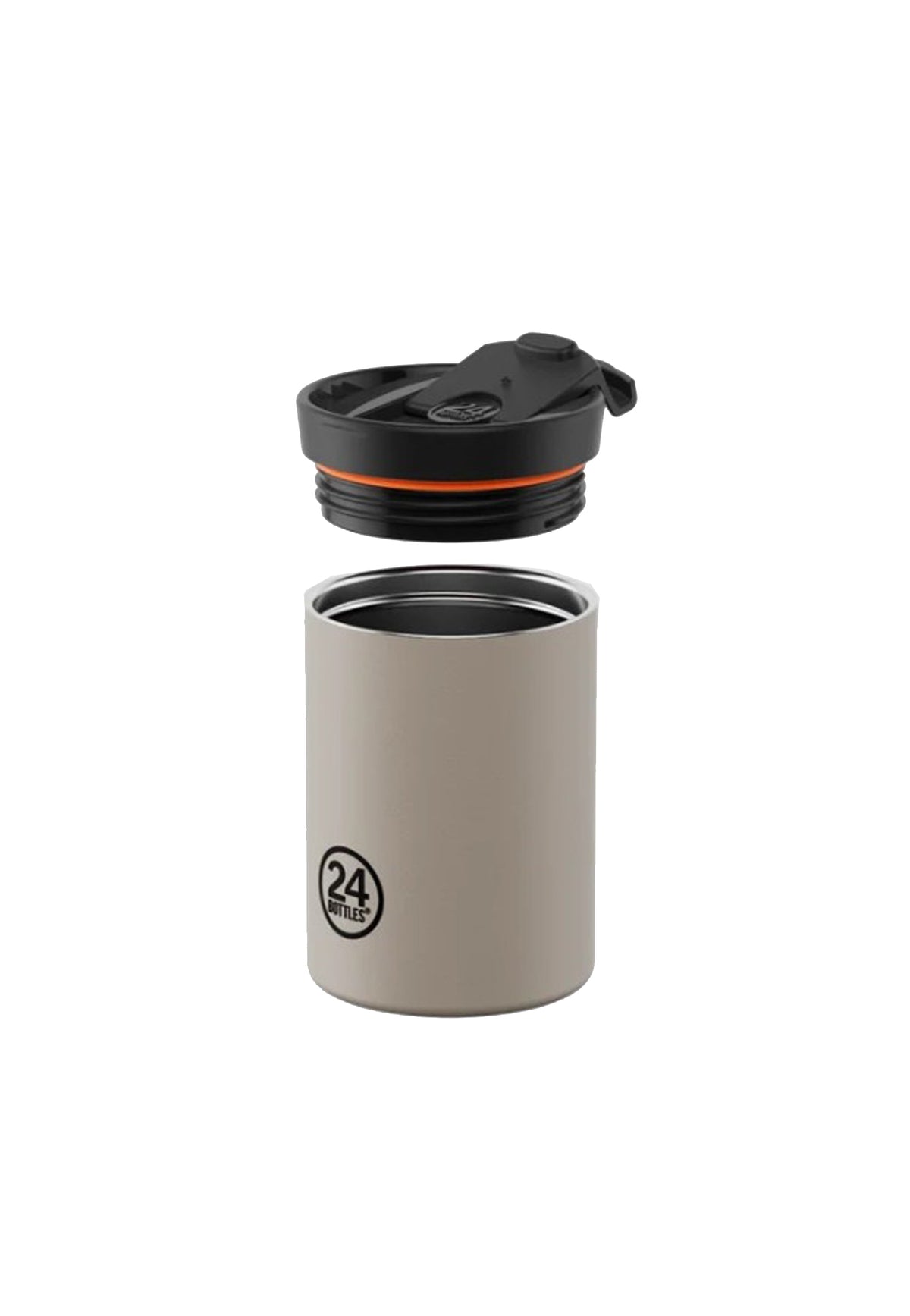 Tazza termica beige Travel tumbler Linen 350ml 24Bottles 2440-TRAVEL TUMBLER LINEN 350MLLINEN 24BOTTLES 