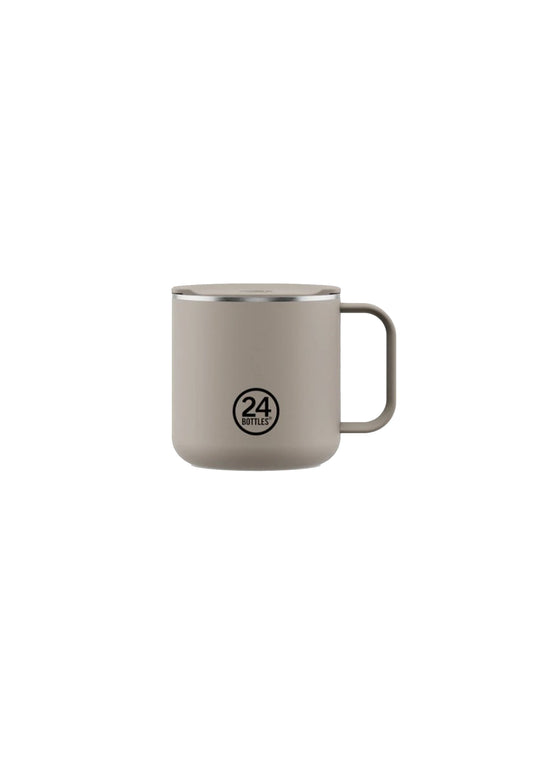 Bicchiere termico beige Linen 350ml Casa mug 24Bottles 2445-MUG LINEN 340 MLLINEN 24BOTTLES 