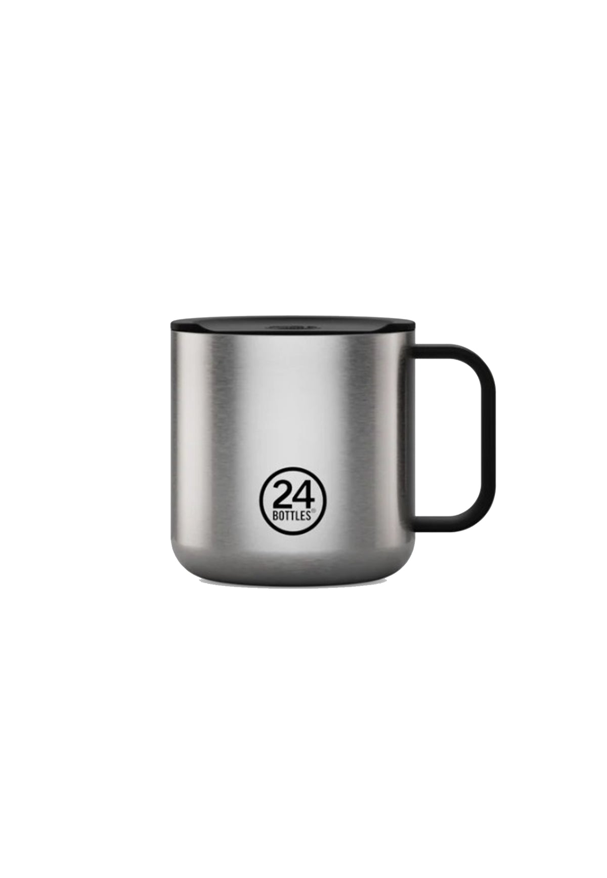 Tazza bicchiere termico alluminio Brushed Steel 340 ml Casa mug 24Bottles 2458-MUG BRUSHED STEEL 340 MLBRUSHED STEEL 24BOTTLES 