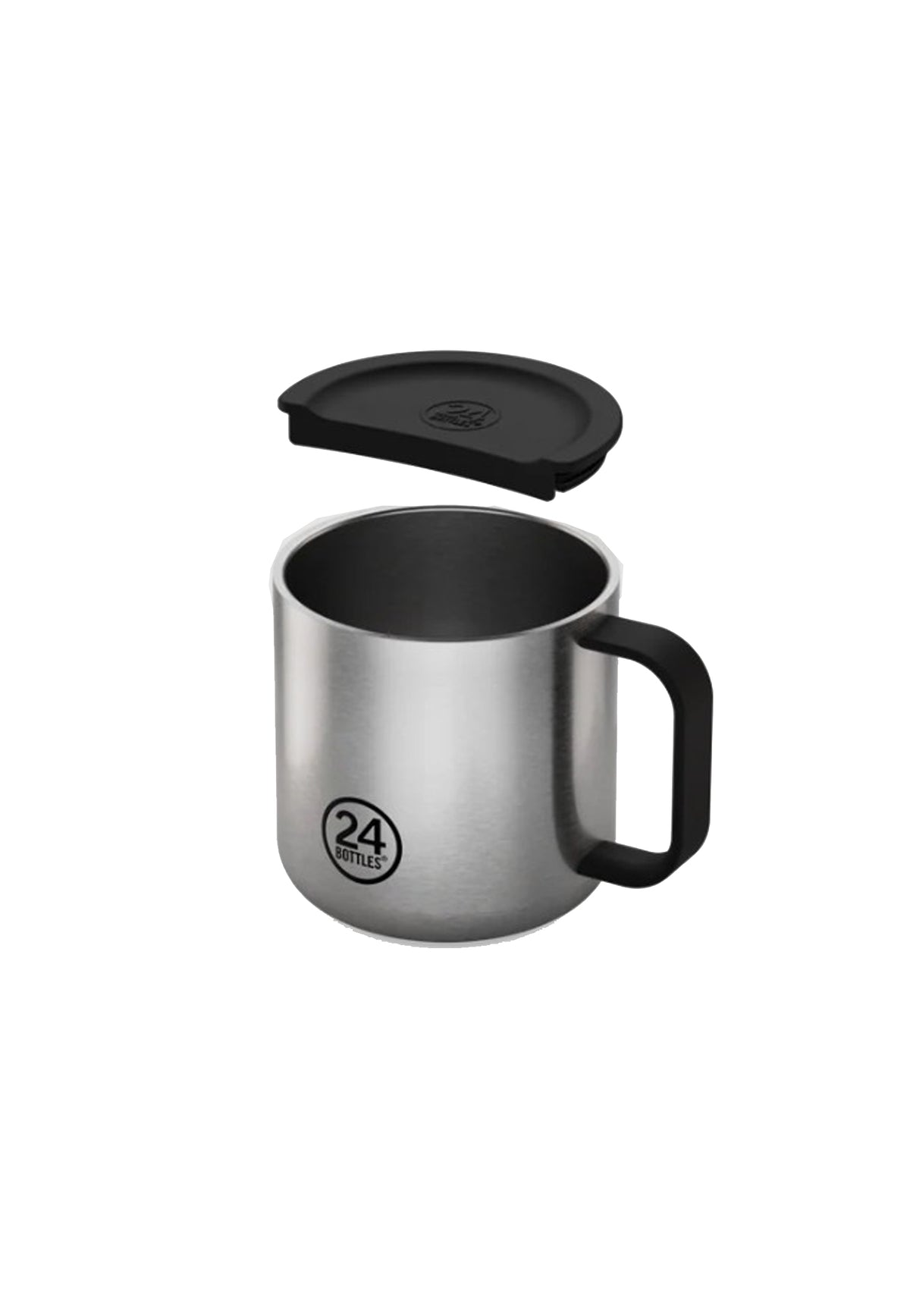 Tazza bicchiere termico alluminio Brushed Steel 340 ml Casa mug 24Bottles 2458-MUG BRUSHED STEEL 340 MLBRUSHED STEEL 24BOTTLES 