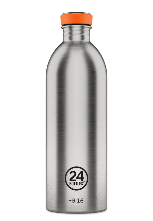 Urban Bottle Steel Life 1000 ml. 24Bottles borraccia non termica STEEL LIFE 1LBRUSHED STE 24BOTTLES 