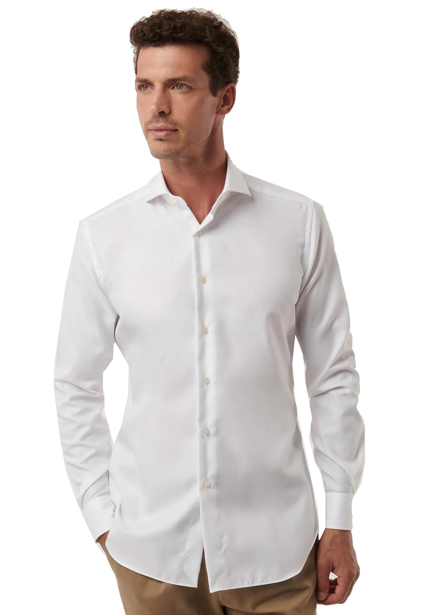 Camicia classica bianca cotone Tailort Fit Xacus P24 520ML11229001 XACUS