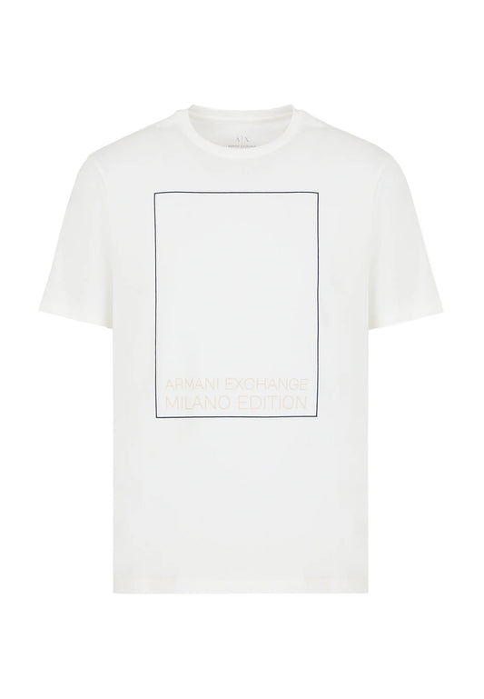T-shirt cotone bianca girocollo Armani Exchange P24