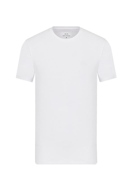 T-shirt girocollo bianca logo cuore Armani Exchange P24