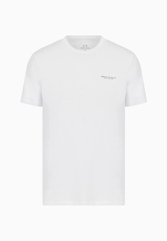 T-shirt bianca girocollo scritta cuore Armani Exchange P24