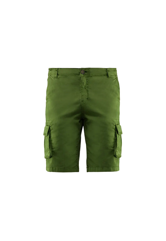 Pantaloni corti bermuda cotone verde oliva Bomboogie P24