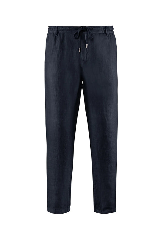 Pantaloni lino confortevoli blu Bomboogie P24