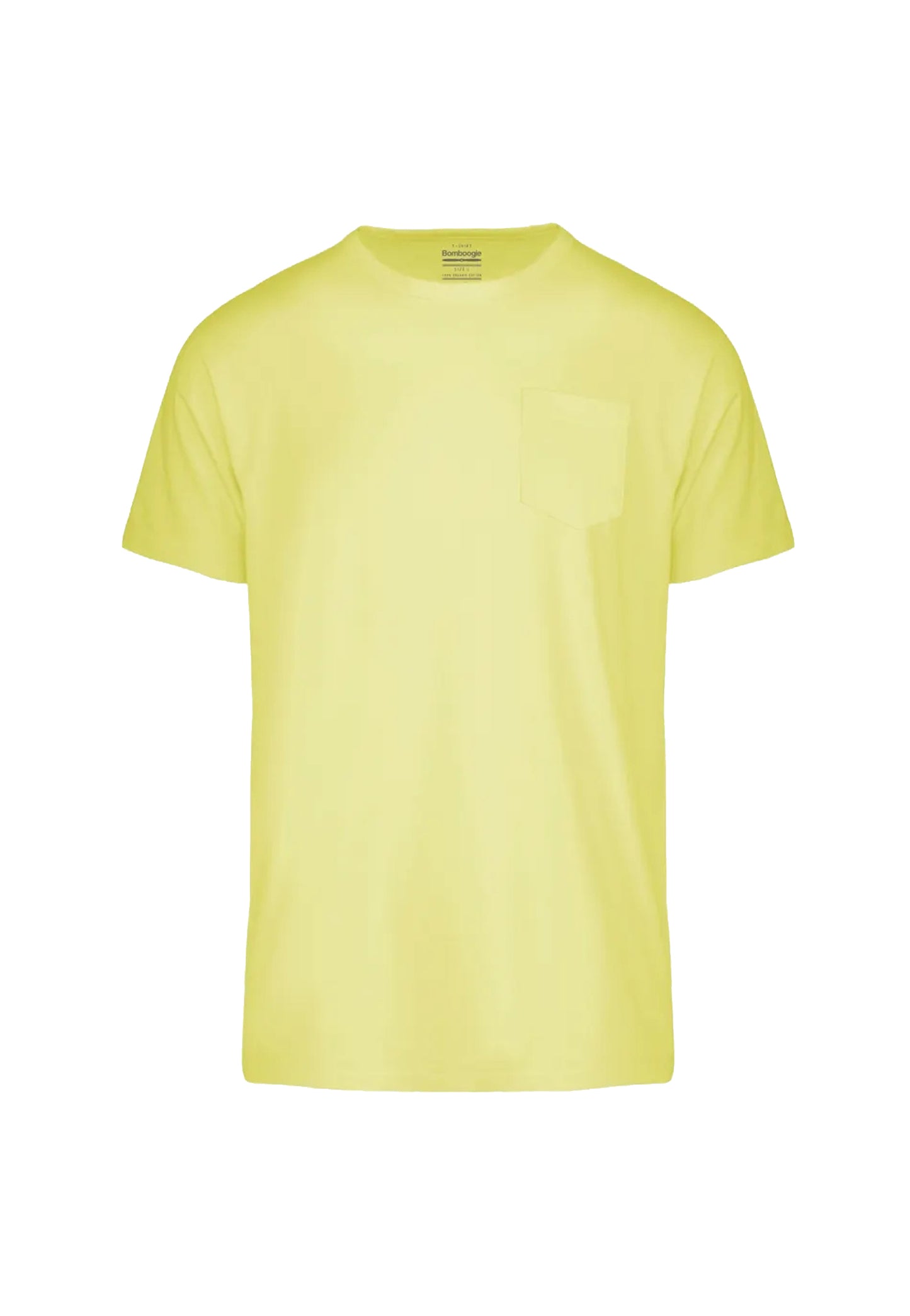 T-shirt girocollo cotone organico gialla Bomboogie P24