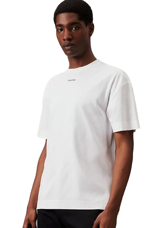 T-shirt girocollo bianca cotone Calvin Klein P24