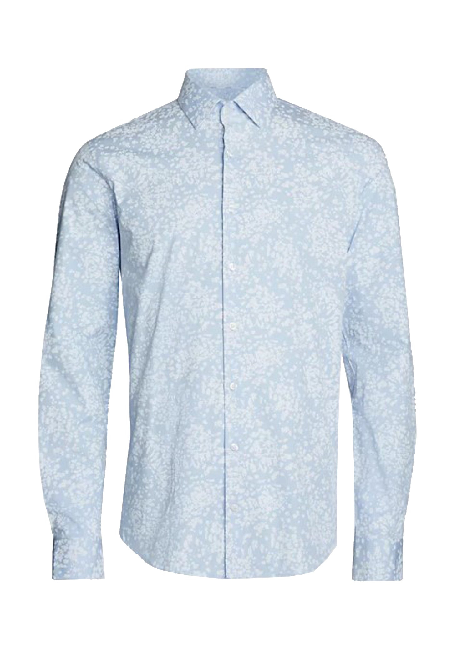 Camicia cotone biologico fantasia azzurra Calvin Klein P24