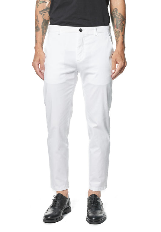 Pantalone bianco cotone chino Prince Crop Department Five P24
