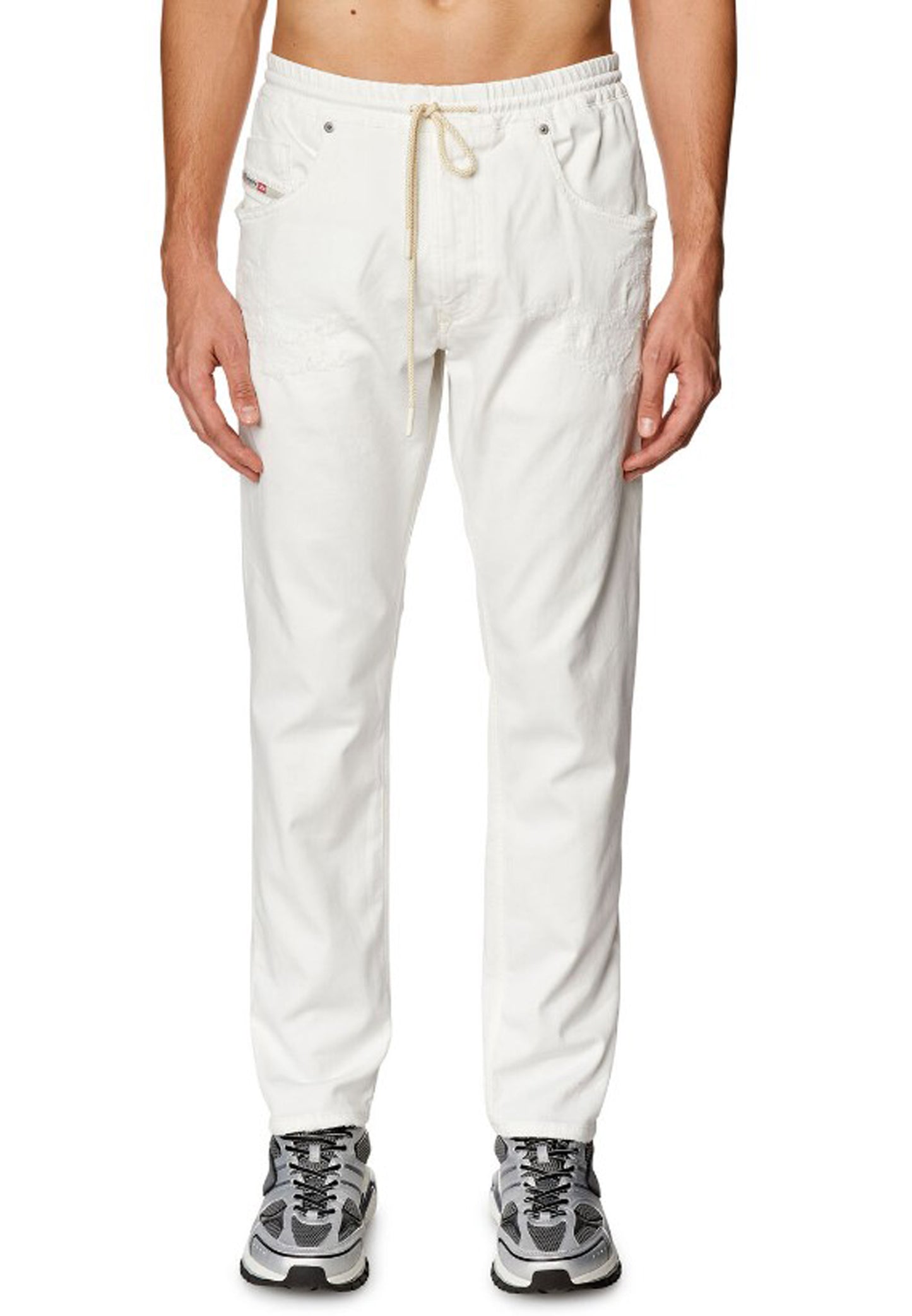 Pantalone Jeans bianco 2030 D-Krooley Joggjeans Diesel P24