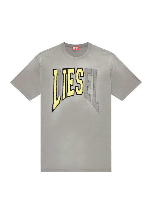 T-shirt oversize grigio T-Wash-N Diesel P24