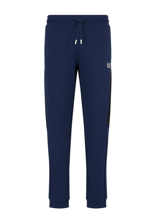 Pantaloni jogger cotone blu sportivi EA7 P24