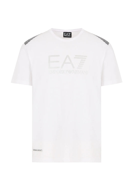 T-shirt girocollo bianca sportiva EA7 Armani P24