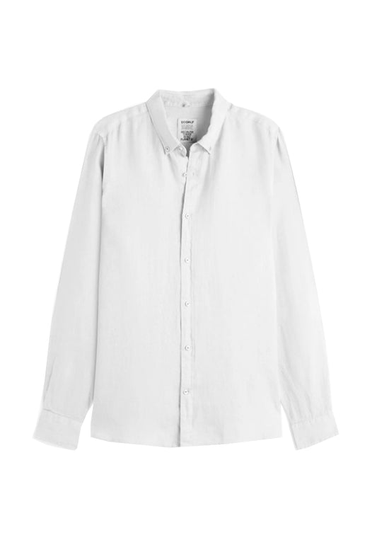 Camicia lino leggera traspirante bianco Malibu Ecoalf P24