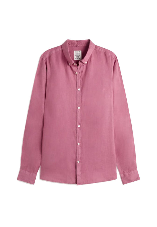 Camicia lino leggera traspirante rosa Malibu Ecoalf P24