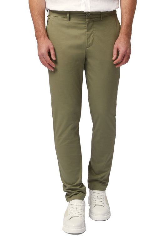 Pantaloni chino verdi cotone Narrow Fit Harmont & Blaine P24