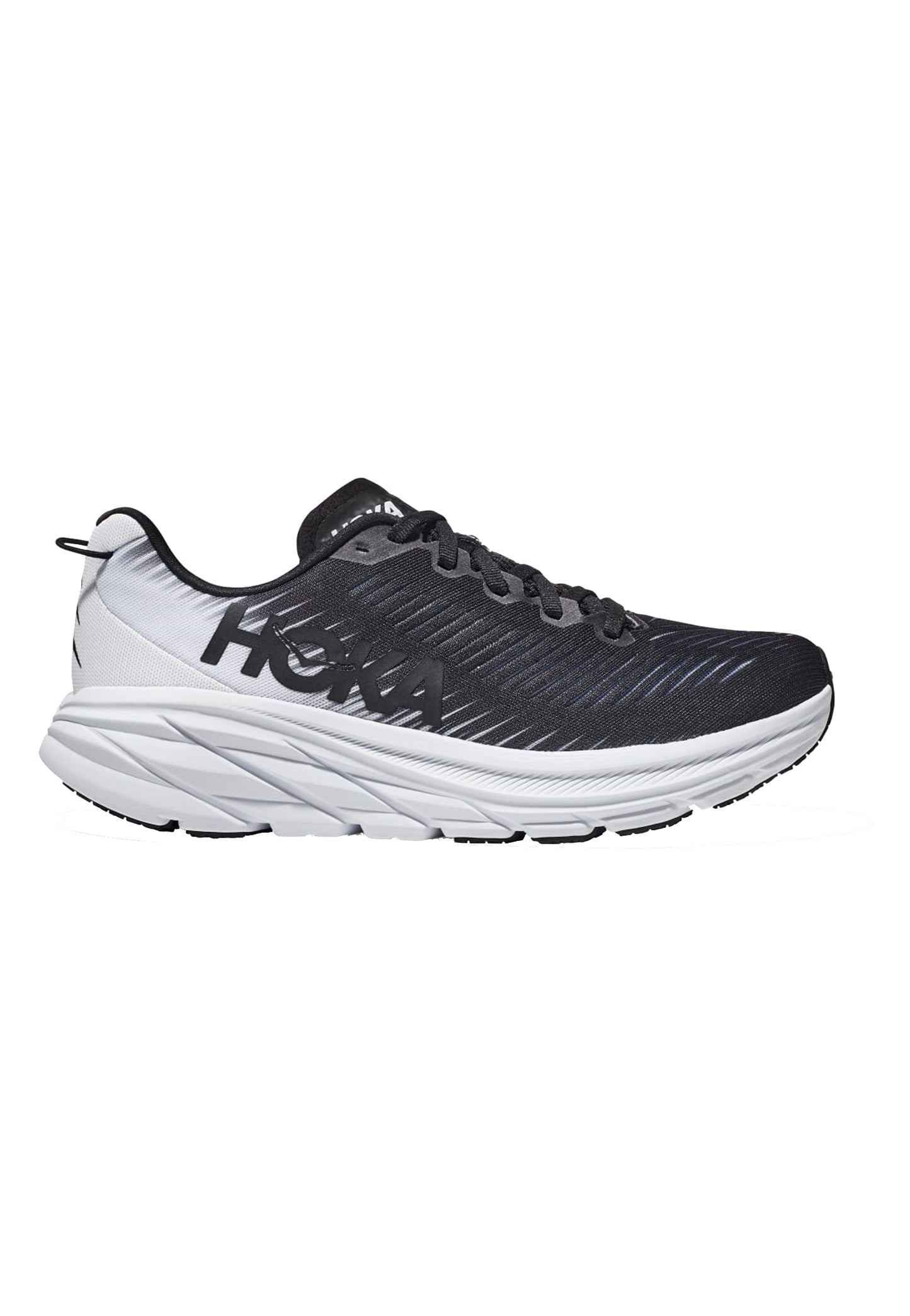 Scarpe sneakers da corsa running nere Rincon 3 Hoka P24 RINCON 3BWHTBWHT HOKA