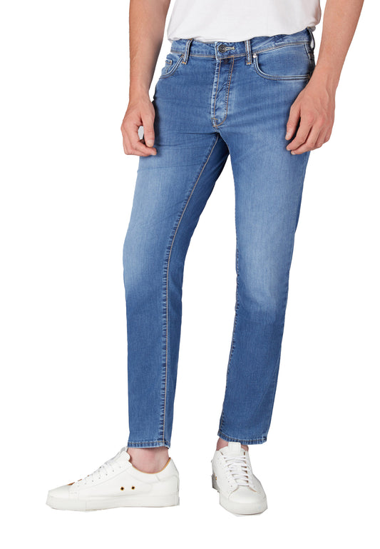 Pantaloni Jeans slim fit blu misto cotone Lav. 3 Incotex P24