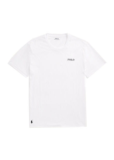 Maglietta cotone girocollo bianca da notte Polo Ralph Lauren P24 714931650003 / POLO RALPH LAUREN 