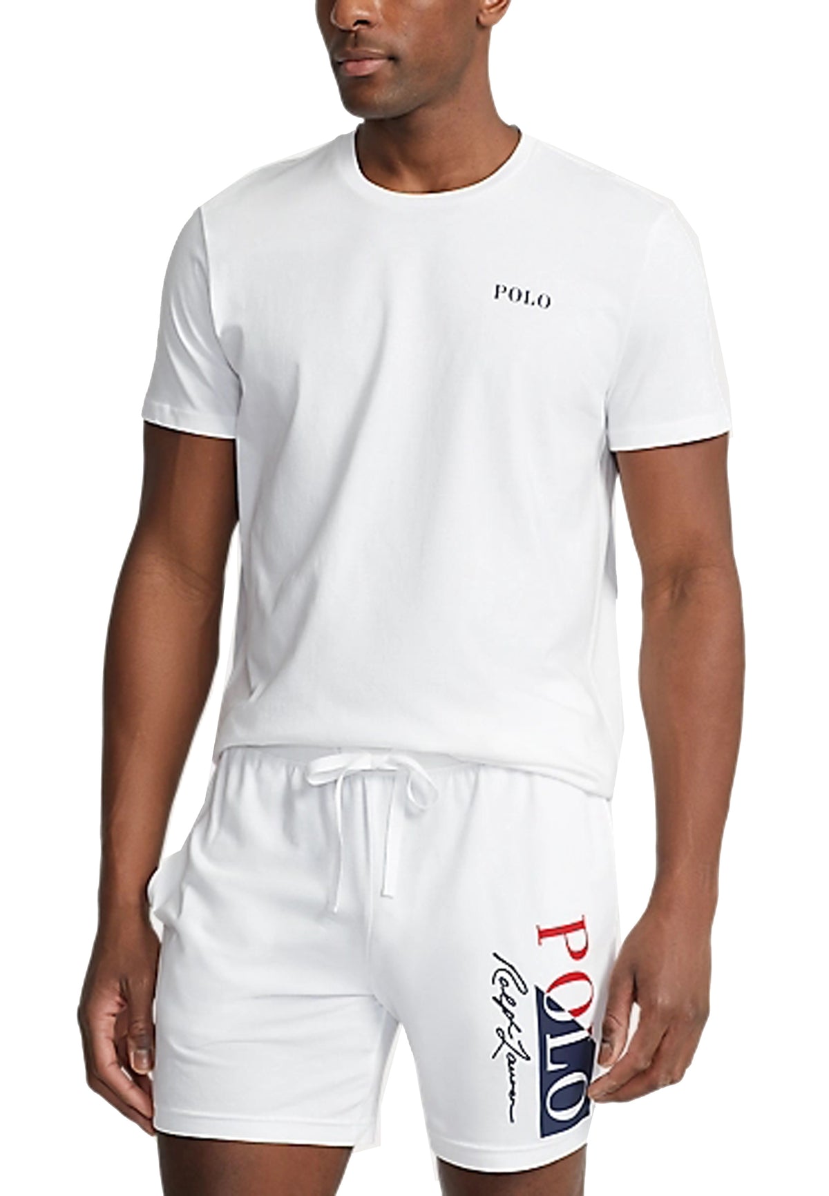 Maglietta cotone girocollo bianca da notte Polo Ralph Lauren P24 714931650003 / POLO RALPH LAUREN 