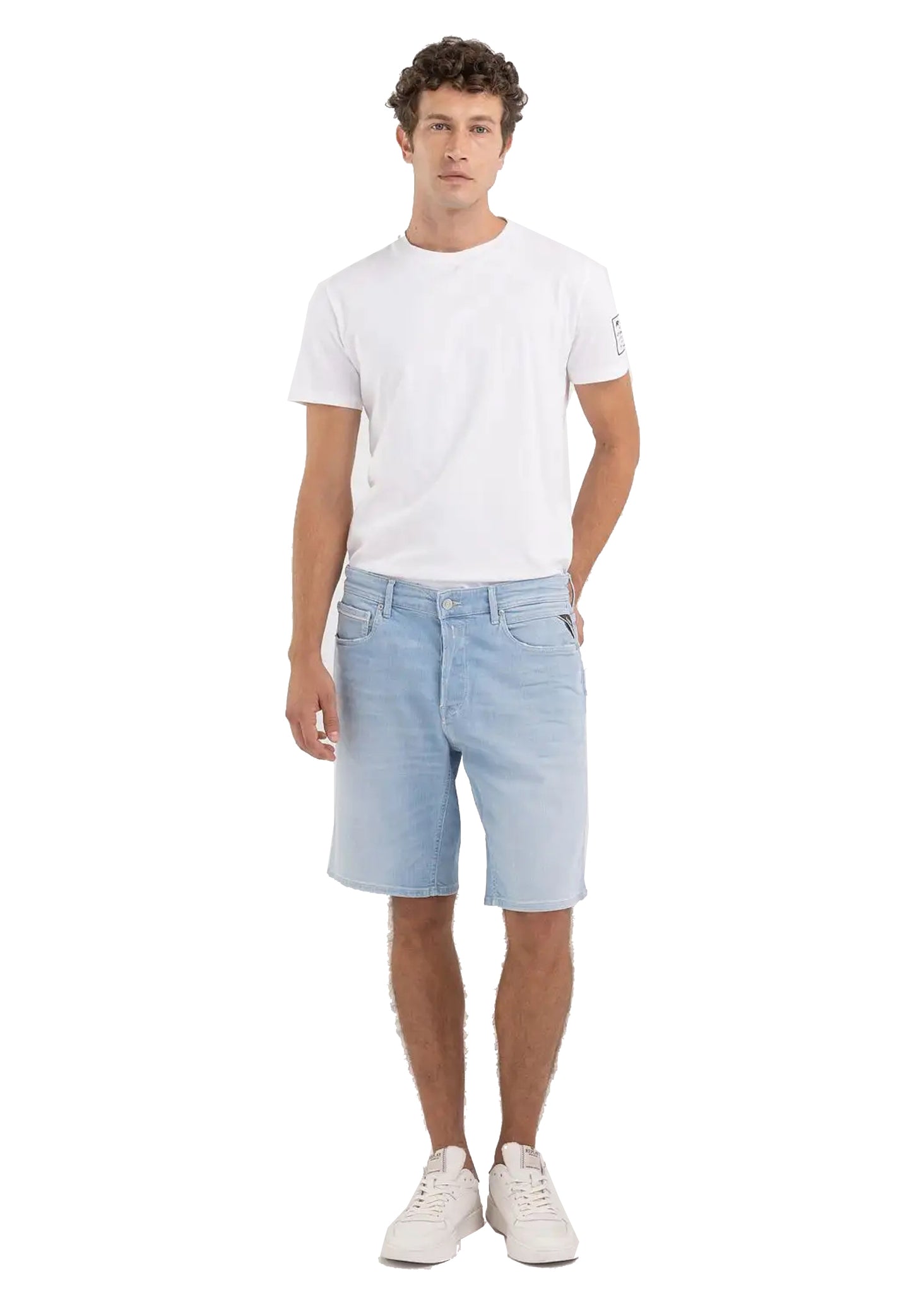 Bermuda Pantaloncini jeans denim cotone Replay P24