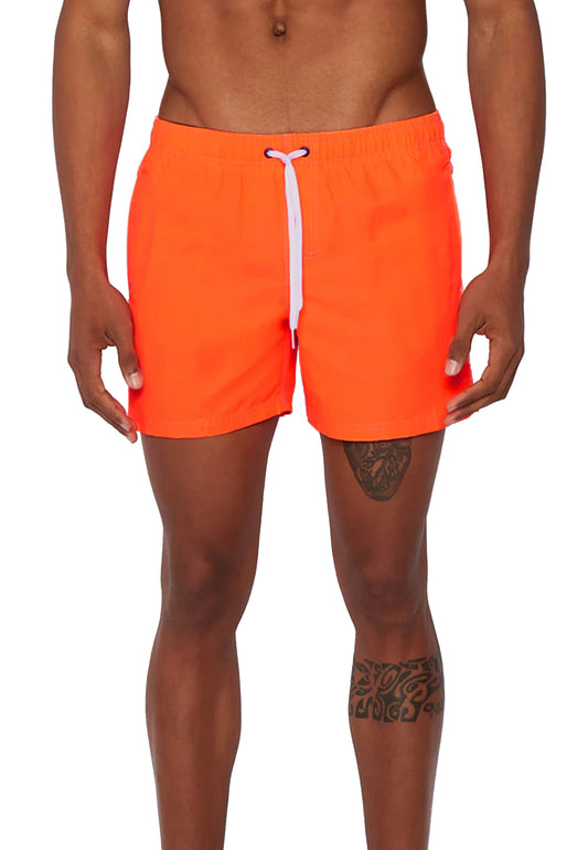 Costume pantaloncini da mare bagno arancione fluo Sundek P24